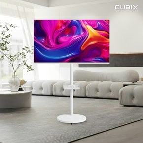 무빙큐빅스 화이트에디션 40인치 FHD 삼탠바이미 퍼스트 셋트 이동식 스마트TV 삼텐바이미