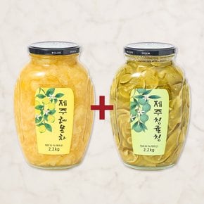 제주 레몬차 2.2kg+청귤청 2.2kg