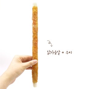 베이커츄 대형견 수제 간식 우피 치킨 스틱 L 2P 200g