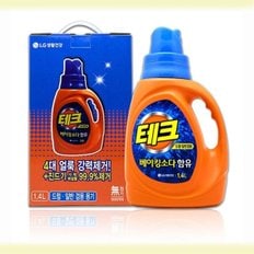 선물세트테크 일반드럼 겸용 액체세제 1.4L 추석 명절