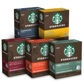  Starbucks 스타벅스 네스프레소 버츄오 캡슐커피 5종 44입