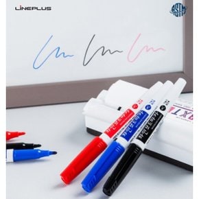 라인플러스 세필 보드마카 흑 청 적 얇은촉 화인