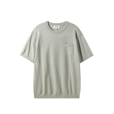 브롬톤 [브롬톤런던] P242MKT515 반팔 가슴포켓 기본라운드(ASH MINT)