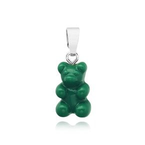 [크리스탈헤이즈 CRYSTAL HAZE] NOSTALGIA BEAR-VEGAN-CLASSIC CONNECTOR SILVER 여성 참