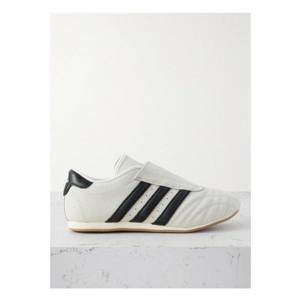 태권도 스트라이프 가죽 스니커즈 오프 화이트 46376663162926263