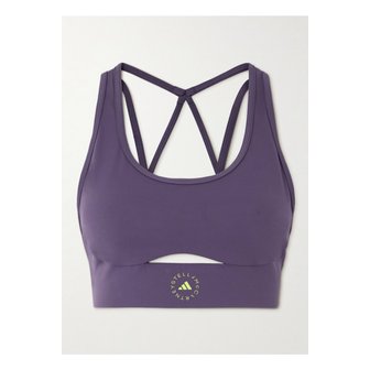 아디다스 바이스텔라매카트니 트루스트렝스 프린트 스트레치  스포츠 브라 퍼플 1647597343818644