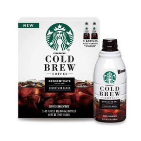 Starbucks스타벅스  콜드브루  커피  원액  시그니처  블랙  946ml  x  2병