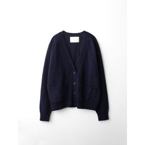 Loose cardigan (Navy)