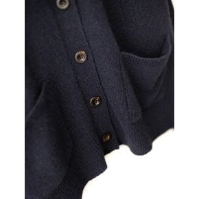 Loose cardigan (Navy)