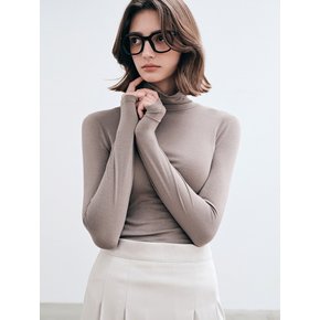 ESSENTIAL SLIM TURTLENECK_CLASSIC COCOA