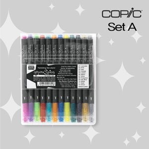  COPIC  코픽 ATYOU SPICA 앳츄스피카 초미립자 펄 사인펜 12색 세트 A