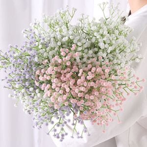 오너클랜 안개꽃 조화 장식 실크플라워 입학식 졸업식 꽃다발