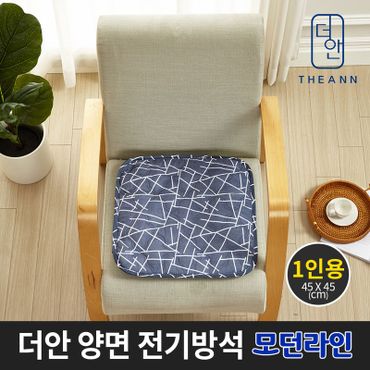 NS홈쇼핑 더안 양면 전기 방석 모던라인 1인용/전기매트 캠핑방석[29269830]