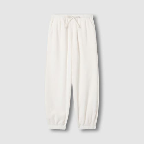 JAJU 여 극세사 조거핏 파자마 팬츠(IVORY/PINK/LIGHT PINK/LIGHT KHAKI/NAVY)