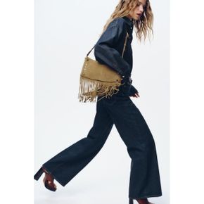 ZARA 자라 우먼 스플릿 스웨이드 핸드백 프린지 6237/510/709 258825