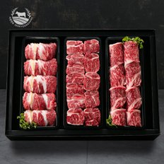 [바로배송][서경한우] [암소한우]1++등급 로얄선물세트 1호 4kg (등심1.2kg+갈비1.6kg+채끝1.2kg)