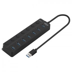 NETmate NM-UBA307 USB3.0 7포트 허브 (블랙)