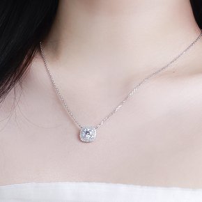5부 7부 천연 다이아 목걸이 우신 GIA 더블 헤일로 일체형 결혼 기념일 웨딩 선물