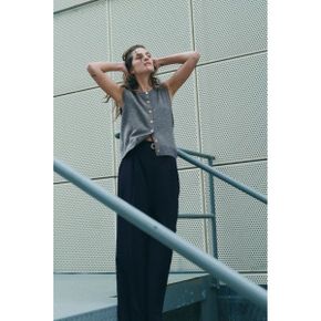 ZARA 자라 100% 울 니트 조끼 2893/141