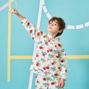 키즈 체리 올오버 데님 자켓