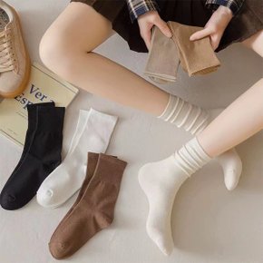 [6+6] 톤온톤 무지 중목양말 (총 12켤레세트)