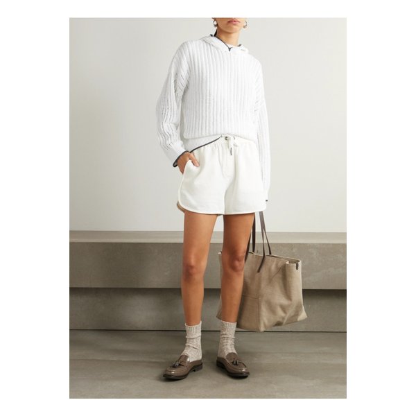 브루넬로쿠치넬리 코튼 저지 쇼츠 화이트 1647597355286359