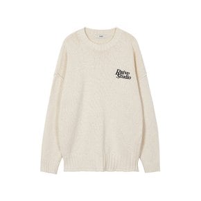 Small Logo Knit in Ivory VK3SP906-03