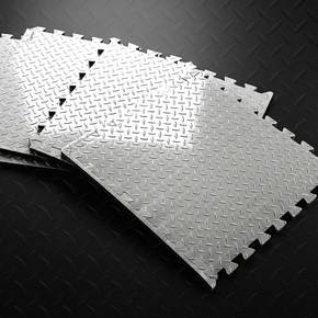 메탈락 퍼즐매트 4장 1세트 그레이 충격흡수 헬스매트 Metal Lock