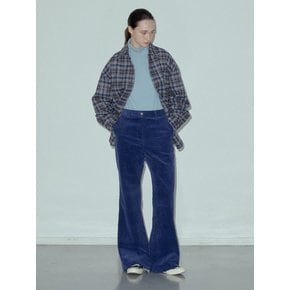 Classic Loose Fit Corduroy Boot-cut Pants_CTB533(3Color,Blue)