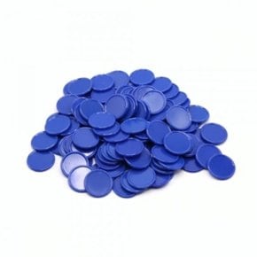 H0453 아리랑과학 Blue 플라스틱 파랑 100개입 무게추