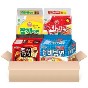 [T] 팔도 오뚜기 베스트팩 총 19봉 (팔도비빔5+틈새빨계5+진매5+참깨...