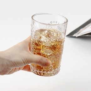 퓨어 엔틱 패턴 텀블러 유리잔 350ml 6pcs 세트