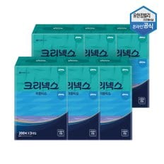 100%천연펄프 미용티슈 200매 콤비 3개입 x 6팩 4600161
