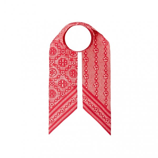 [부산점] T 모노그램 플로럴 실크 스카프 183194 600