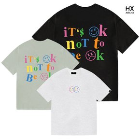[HX] 에이치엑스 오버핏 빅사이즈 반팔 티셔츠 HX1036
