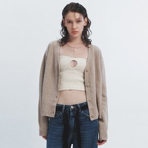 BANETT CASHMERE BLEND CARDIGAN BEIGE