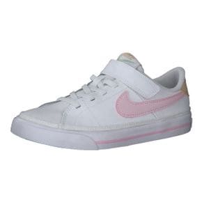 스포츠웨어 나이키 키즈 스니커즈 코트 레거시 (PSV) DA5381 White/Pink Foam Sesame Hon