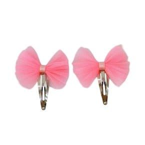 Neon Tutu  Hairpin 2pcs set - PINK