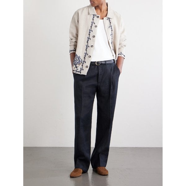 카틱 리서치 비즈 장식 자수 리넨 재킷 46376663162975534