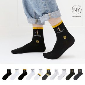 남자 중목 스포티 양말 10족
