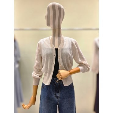 LINE [라인어디션] (N755) 베이직 브이넥 가디건 (NKCDPH0100)