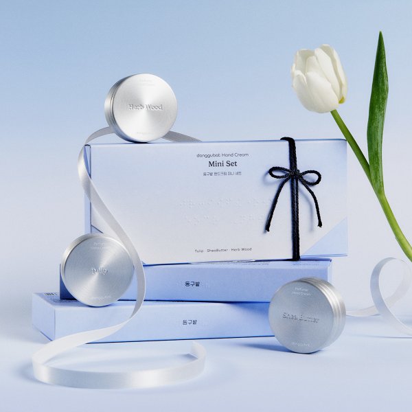 핸드크림 미니 3종 세트(튤립 · 허브우드 · 무향)