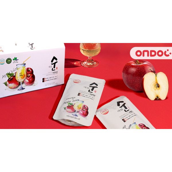 하루한포 통째로 영주 사과즙 2box (100mlx60포)