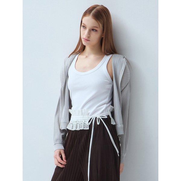 셔링 레이스 플리츠 벨트