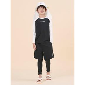 *시즌오프30%*[BEANPOLE KIDS] 레글런 래쉬가드 바지레깅스 세트  블랙 (BI4541U025)