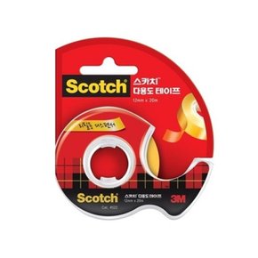 스카치 다용도테이프 522D 12MM X 20M 디스펜서 학교용 문구 사무용