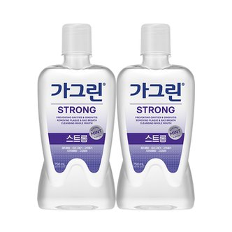 너만아는잡화점 동아제약 가그린 스트롱 750ml x 2개 구강청결제 가글