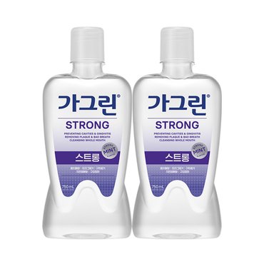 너만아는잡화점 동아제약 가그린 스트롱 750ml x 2개 구강청결제 가글