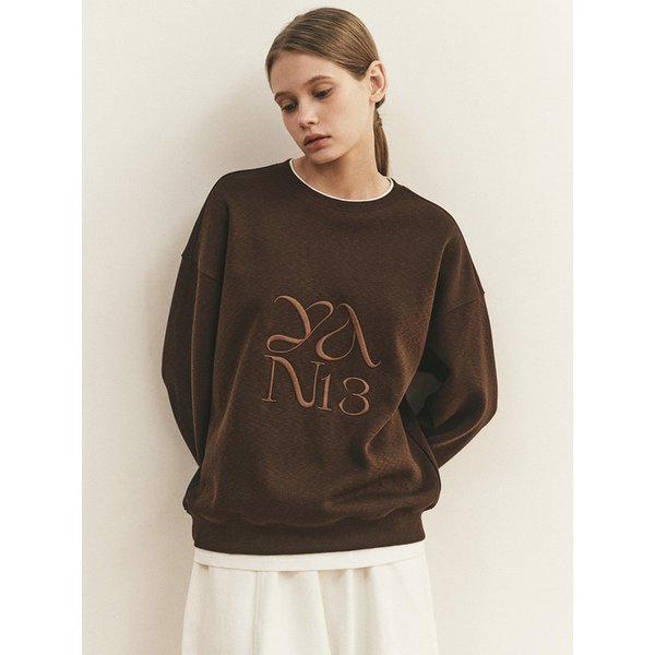 DOUBLE LAYER CLASSIC SWEATSHIRT_BROWN