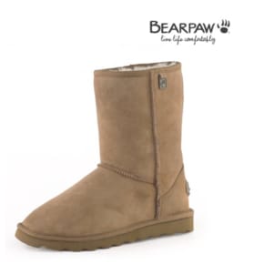 베어파우(BEARPAW) 여성 가죽 롱털부츠( ELLE SHORT DOUBLE FACE) 히코리( K2137002)